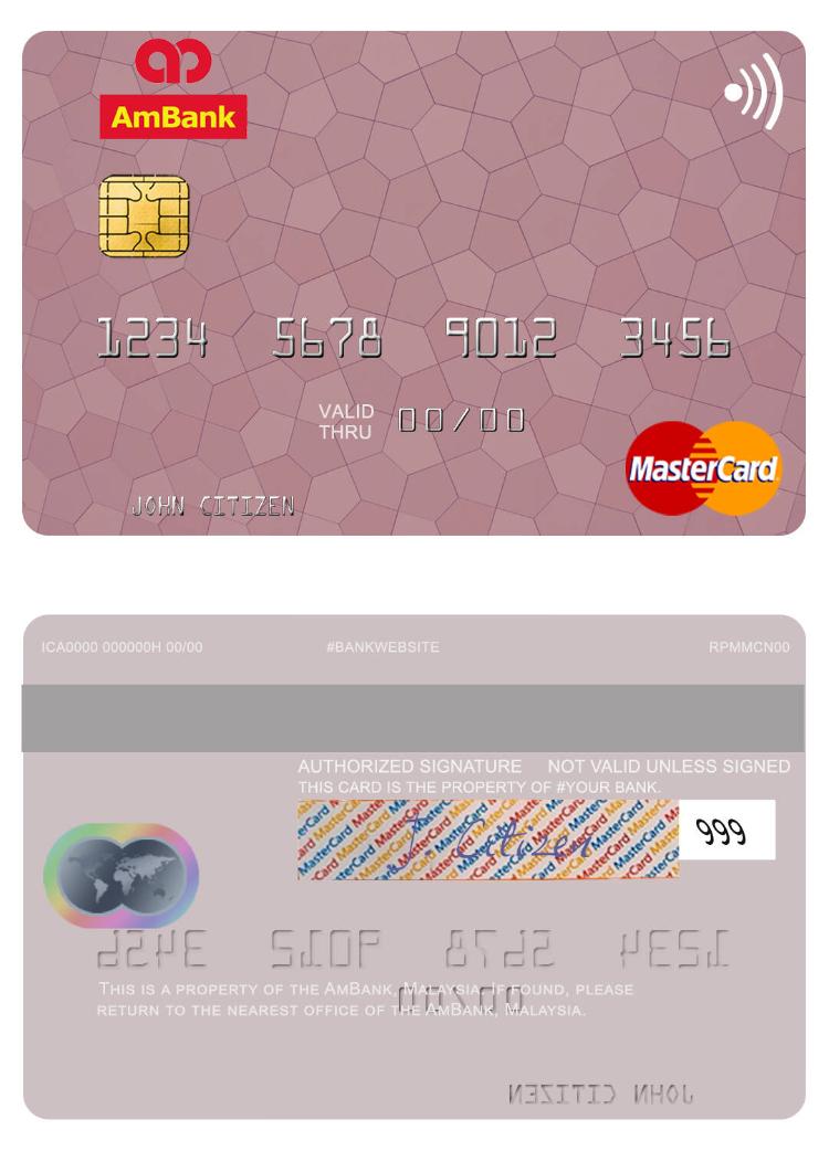 Malaysia AmBank mastercard